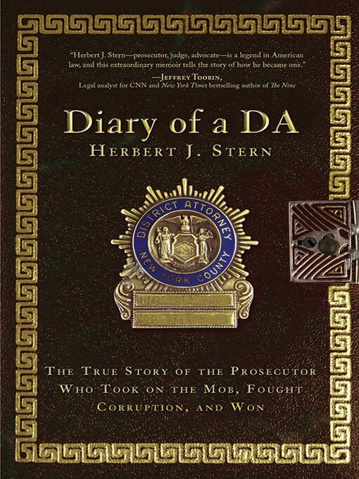 Title details for Diary of a DA by Herbert J. Stern - Available